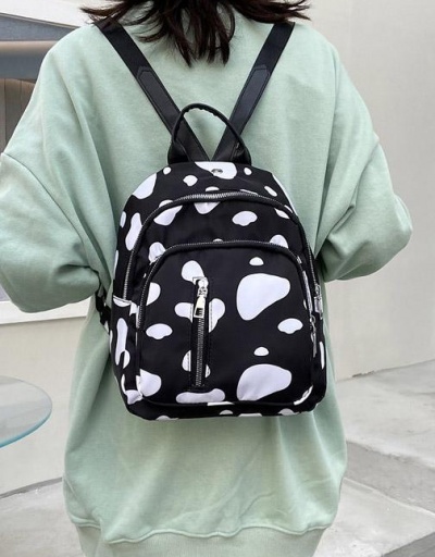 Replica Cute Black Contrast Color School Backpacks For Women #798152 $9.07 USD for Wholesale