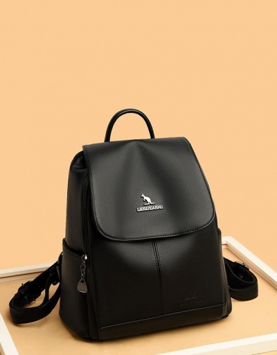 Korean Style Black Student Travel Backpack For Women #798155 $27.30 USD, Wholesale Fashion Backpacks