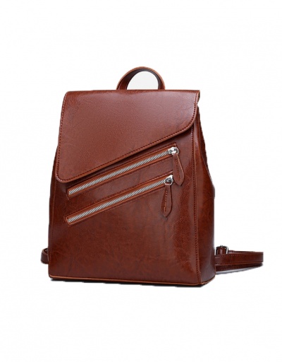 Replica Vintage Pure Color Preppy Travel Backpack For Women #798171 $26.89 USD for Wholesale