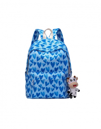 Replica Casual Heart Print Backpacks For Girls #798184 $23.07 USD for Wholesale