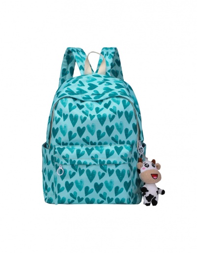 Replica Casual Heart Print Backpacks For Girls #798184 $23.07 USD for Wholesale