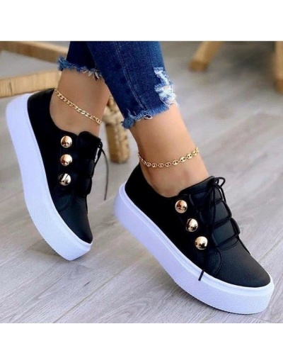 Replica  PU Bandage Round Toe Women's Single Shoes #798187 $17.08 USD for Wholesale