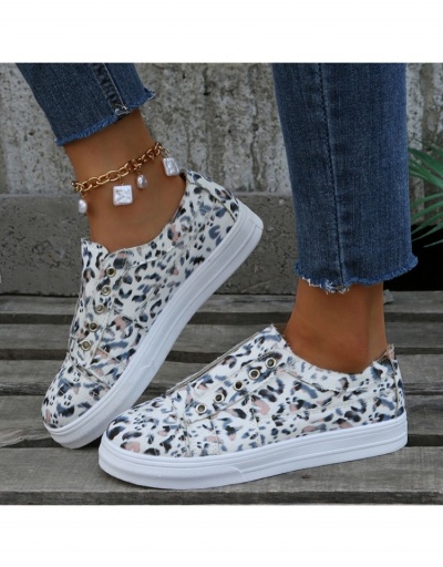 Replica  Summer Women's Canvas Printing Casual Flats #798195 $24.80 USD for Wholesale