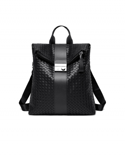 Preppy Style Weave Women Dual Shoulder Backpack #798200 $18.59 USD, Wholesale Fashion Backpacks