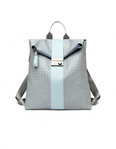 Replica Preppy Style Weave Women Dual Shoulder Backpack #798200 $18.59 USD for Wholesale