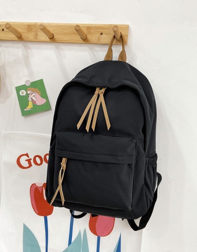 Replica Casual Solid Easy Match High Capacity Students Backpacks  #798202 $12.29 USD for Wholesale