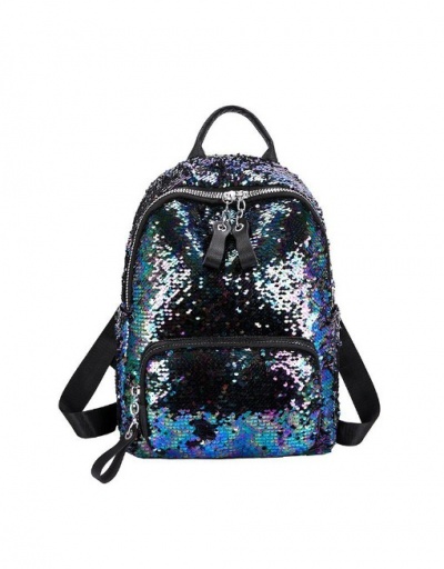 Replica Colorful Sequins Large Capacity Ladies Backpack #798208 $22.23 USD for Wholesale