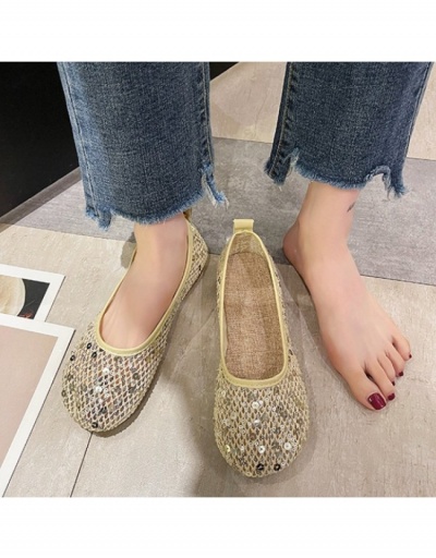 Replica Fashion Sequins Flats For Women #798210 $14.56 USD for Wholesale