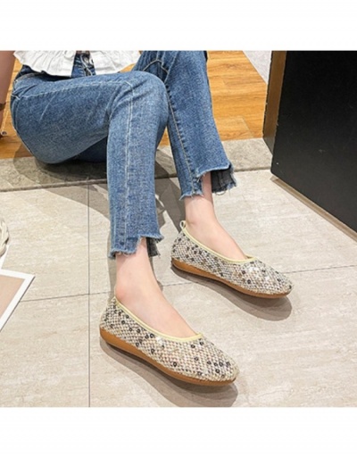 Replica Fashion Sequins Flats For Women #798210 $14.56 USD for Wholesale