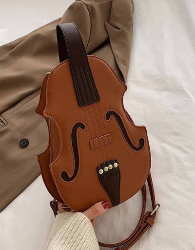 Replica Fashion Colorblock Violin Shaped Backpack #798213 $24.21 USD for Wholesale