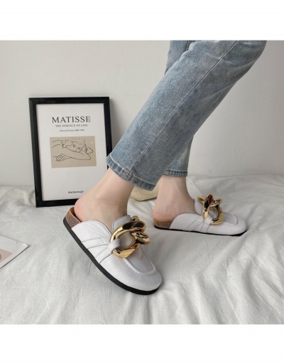 New Stylish Low Heel Mules Flats For Women #798214 $21.84 USD, Wholesale Fashion Flats