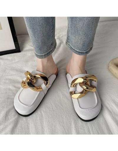 Replica New Stylish Low Heel Mules Flats For Women #798214 $21.84 USD for Wholesale