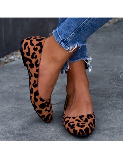 Replica  Fashion Round Toe Leopard Print Women's Shoes #798220 $30.94 USD for Wholesale