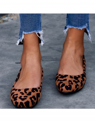 Replica  Fashion Round Toe Leopard Print Women's Shoes #798220 $30.94 USD for Wholesale