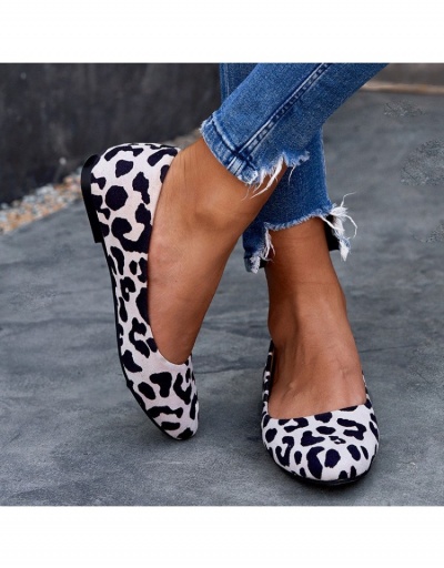 Replica  Fashion Round Toe Leopard Print Women's Shoes #798220 $30.94 USD for Wholesale