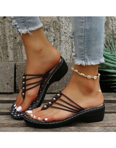 Replica  Summer Round Toe Hollowed-out Slippers For Women #798232 $22.82 USD for Wholesale