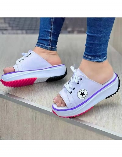  Fashion Casual Round Toe Platform Flat Shoes For Women #798245 $18.40 USD, Wholesale Fashion Flats