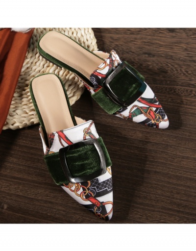 Replica Designer Printed Pointed  Slip On Flat Shoes #798258 $26.00 USD for Wholesale