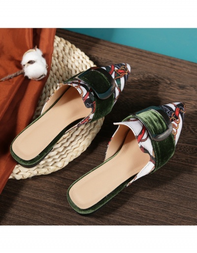 Replica Designer Printed Pointed  Slip On Flat Shoes #798258 $26.00 USD for Wholesale