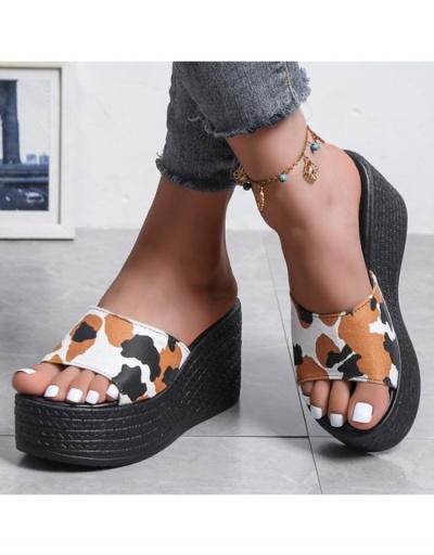  Summer Casual PU Wedge External Heeled Slippers #798259 $21.17 USD, Wholesale Fashion Slippers