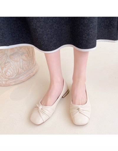 Replica  PU Square Toe Comfortable Flats #798267 $21.84 USD for Wholesale