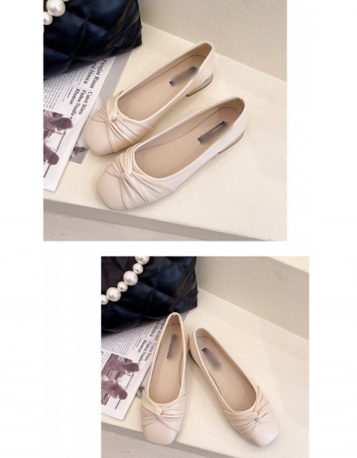 Replica  PU Square Toe Comfortable Flats #798267 $21.84 USD for Wholesale