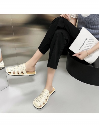 Replica  Leisure Time Hollowed Out Korean Style Mules Shoes #798276 $21.84 USD for Wholesale