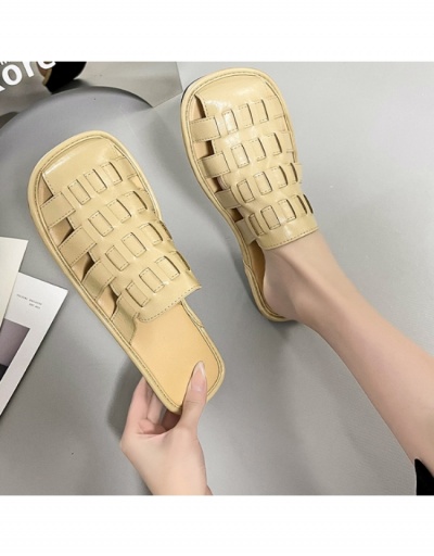 Replica  Leisure Time Hollowed Out Korean Style Mules Shoes #798276 $21.84 USD for Wholesale