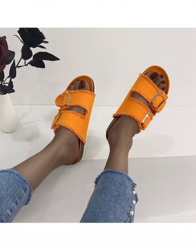  Raged Hem Pure Color Slippers #798277 $18.12 USD, Wholesale Fashion Slippers