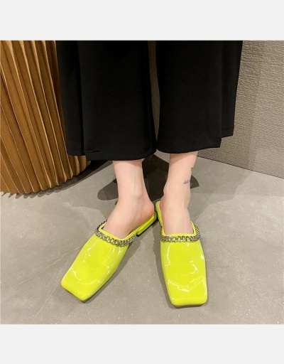 Casual Chain Patch Square Toe Flats For Women #798280 $24.38 USD, Wholesale Fashion Flats