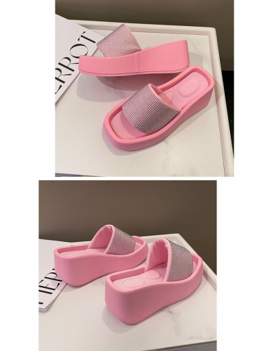 Korean Version Women's Wedge-Heel Beach Slippers #798289 $26.71 USD, Wholesale Fashion Slippers