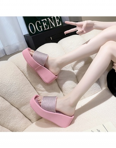 Replica Korean Version Women's Wedge-Heel Beach Slippers #798289 $26.71 USD for Wholesale