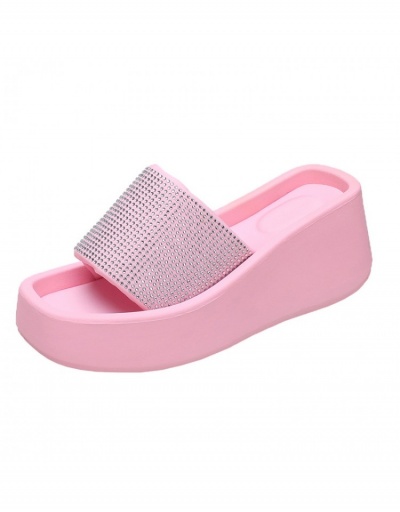 Replica Korean Version Women's Wedge-Heel Beach Slippers #798289 $26.71 USD for Wholesale