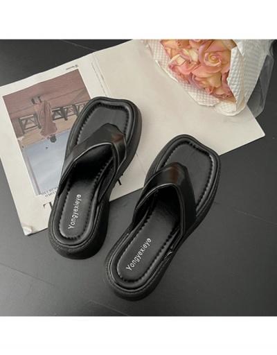 Replica  PU Pure Color Casual Women's Flat Slippers #798291 $21.42 USD for Wholesale