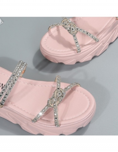 Replica  Women's Fashion Rhinestone Platform Slippers #798292 $26.49 USD for Wholesale