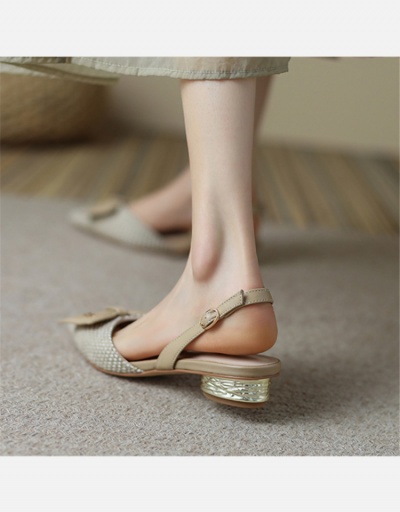 Temperament Bow Pointed Toe Flats For Women #798295 $25.48 USD, Wholesale Fashion Flats