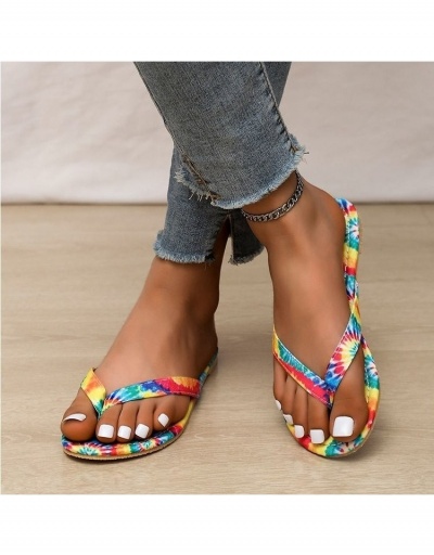 Replica  Summer New Tie Dye Flip-Flop #798296 $17.19 USD for Wholesale