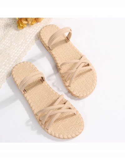 Replica Women Casual Beach Vacation Flat Sippers #798302 $17.55 USD for Wholesale