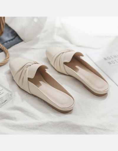 Replica Twisted Closed Square Toe Comfortable Flats #798321 $10.69 USD for Wholesale