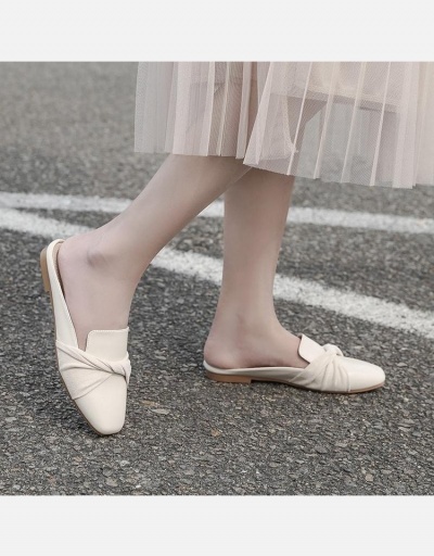 Replica Twisted Closed Square Toe Comfortable Flats #798321 $10.69 USD for Wholesale