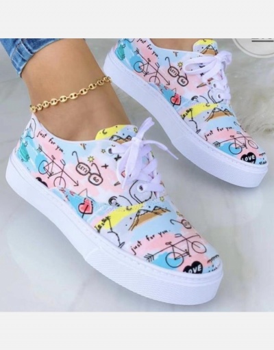 Replica Casual Sport Printed Unisex Lace Up Shoes #798329 $28.08 USD for Wholesale