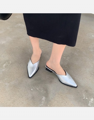 Summer Pointed Design Mules Shoes For Women #798333 $41.55 USD, Wholesale Fashion Flats