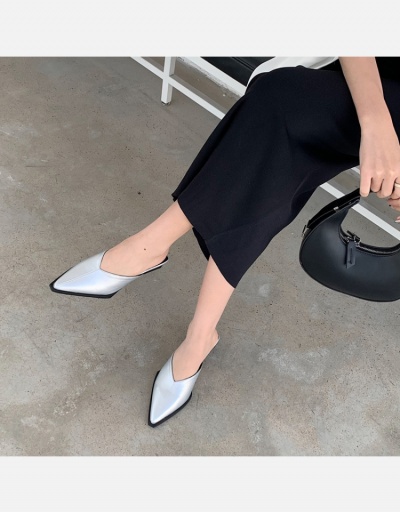 Replica Summer Pointed Design Mules Shoes For Women #798333 $41.55 USD for Wholesale