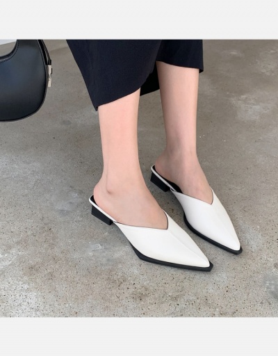 Replica Summer Pointed Design Mules Shoes For Women #798333 $41.55 USD for Wholesale