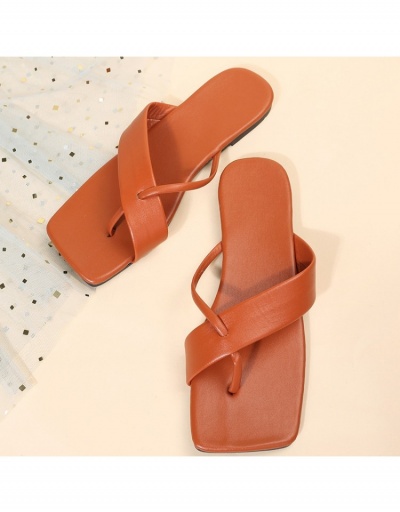 Replica Black Square Toe Summer Slide Slippers For Women #798338 $13.50 USD for Wholesale