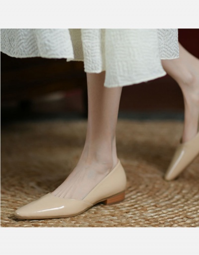 Replica French Style Patent Leather Pointed Ladies Flats #798340 $27.51 USD for Wholesale