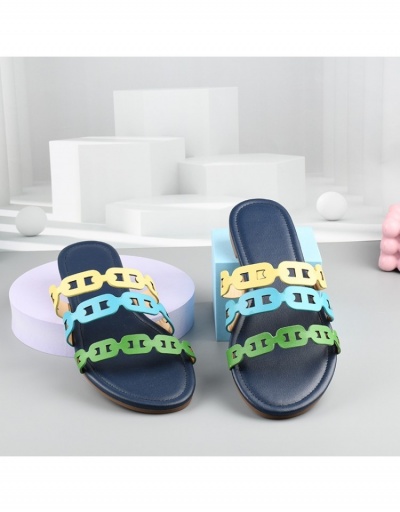 Replica Women Casual Beach Flat Slippers  #798355 $18.79 USD for Wholesale