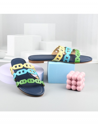 Replica Women Casual Beach Flat Slippers  #798355 $18.79 USD for Wholesale