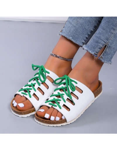 Replica  Flat Strappy Open Toe Beach Slippers #798361 $18.12 USD for Wholesale