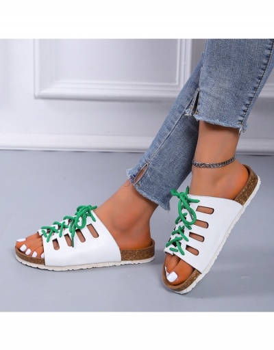 Replica  Flat Strappy Open Toe Beach Slippers #798361 $18.12 USD for Wholesale